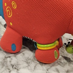 Dolce Play & Learn Sensory Aardvark Baby Toy Crinkle Pull Cord Activity Plush