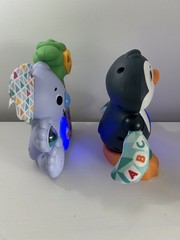 Fisher Price Linkimals Lot of 2 Counting Koala & Cool Beats Penguin Toys Tested