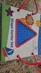 Rare Baby Einstein Shape Sorter Set With 12 Chunky Shaped Board Books