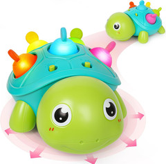 Baby Toys 6-12Months, Musical Turtle Crawling Infant Toys, Tummy Time & Infant T