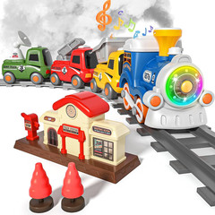 MORECOLL Train Set for Toddlers w/Steam, Music & Lights – First Choo Choo Train