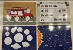 Toddler Busy Board Montessori Toy Sensory Book Educational Trucks Cars Space