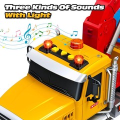Kids Toys for 3 4 5 6 7 Years Old Boys, 15 Large Tow Truck Toy, Friction