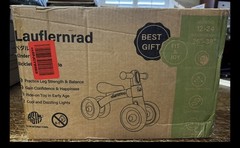 Ubravoo Baby Slide Balance Bike for 12-24 Months,3-Mode Headlight & 4 Transparen