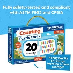 Momo and Nashi Number Puzzle – 20 Matching Sets for Toddlers Ages 3–5 Learning