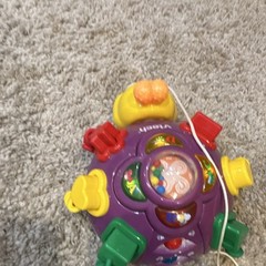 VTech Pull Along Turtle Activity Toy, Alphabet Theme, Multicolor, Motor Skills