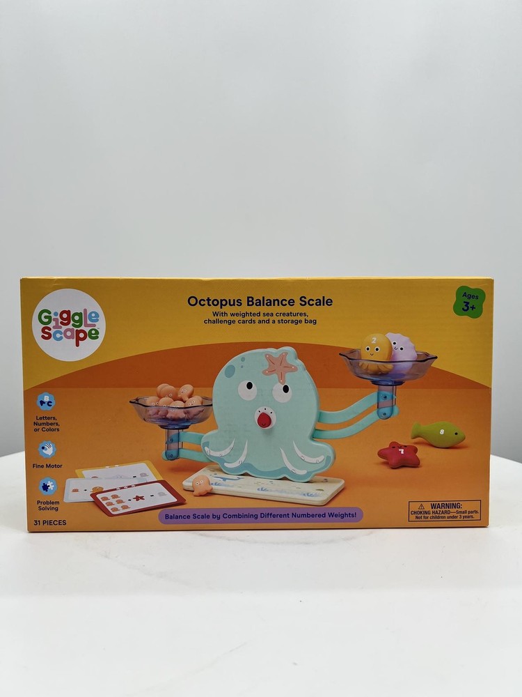 Octopus Balance Scale – Gigglescape™: Preschool Math Kit, Educational Toy.