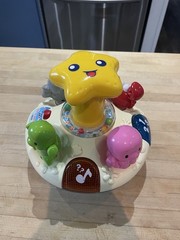 Vtech SPIN & LEARN TOP W Sea Animals Dolphin Crab Turtle Baby Learning Toy Works