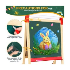 Easel for Kids,3 in 1 Adjustable Kids Art Drawing Easel Set,130+ Ar… Fast Ship