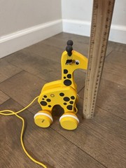 BRIO Wooden Pull Along Giraffe Toy Yellow Cute Safari Toddler Baby 12-18 Months