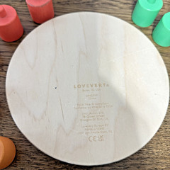 Lovevery Wooden Stacking Pegboard from “The Adventurer” Kit // 16-18 months