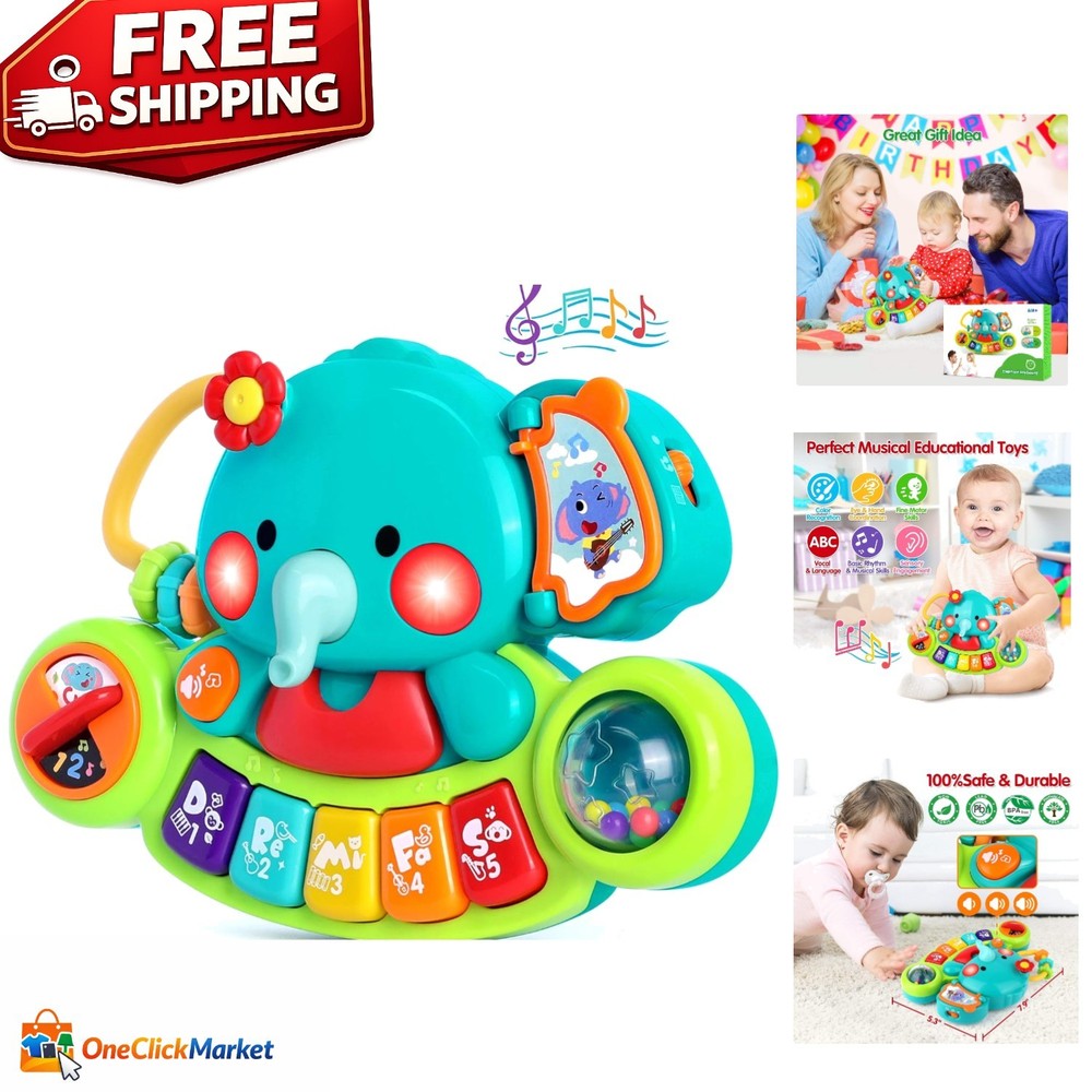 Multifunctional Elephant Piano Toy – Perfect for Fine Motor Skills Development