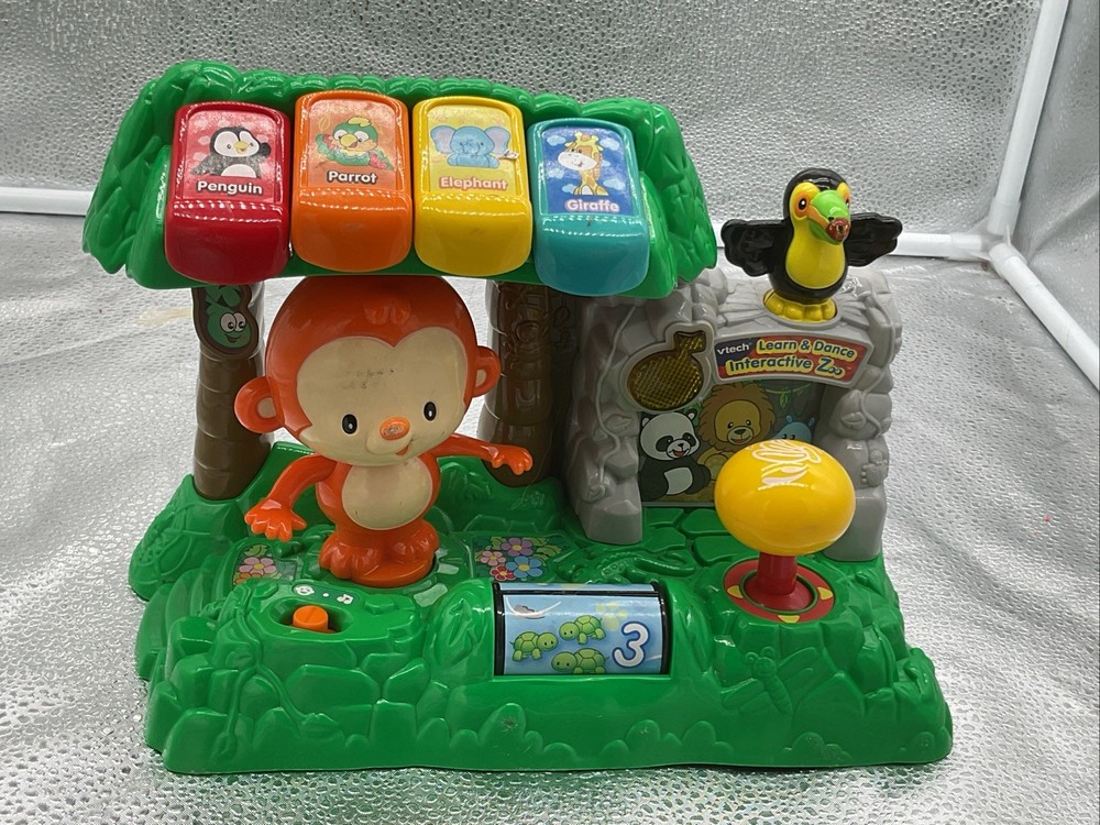 Vtech Learn and Dance Interactive Zoo Monkey 40+ songs & sounds. Tested!