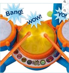 VTech KidiBeats Drum Set with Accessories, Baby and Toddler Toys