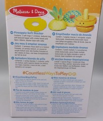 Melissa & Doug Multi-Sensory Pineapple Soft Stacker -Infant Toy-6 Months