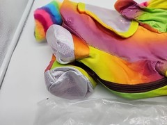 Bouncy Pals RAINBOW UNICORN Horse Toddler Bouncing Hopper Inflatable Ride + Pump
