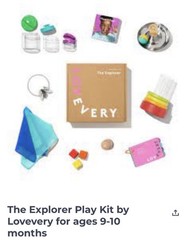 Lovevery The Explorer Play Kit 9-10 Months Partial Montessori Toy Set Toddler