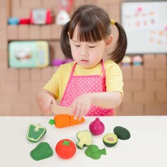 Soft-Touch Magnetic Fruit Cutting Toy Set for Toddler Sensory & Pretend Play USA