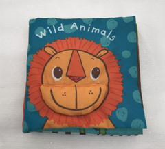 Melissa & Doug Wild Animals Soft Cloth Baby Book Developmental Crinkle Squeak