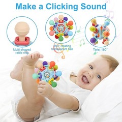 Colorful Multi-Sensory Teething Toy for Babies – 0-12 – Hand Wash Only