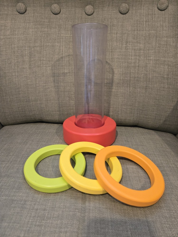 Lovevery Clear Tube With Stacking Rings From Explorer Play Kit