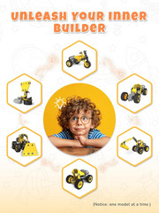 10 in 1 STEM Building Toys for Kids Ages 4-8, Educational Construction Engineeri