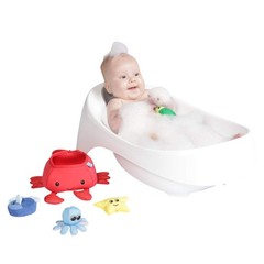 Manhattan Toy Neoprene Crab 5-Piece Floating Spill N Fill Bath Toy Quick Dry