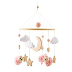 Baby Crib Mobile Rattle Toy For 0-12 Months Cartoon Felt Forest Animal Bed Bell