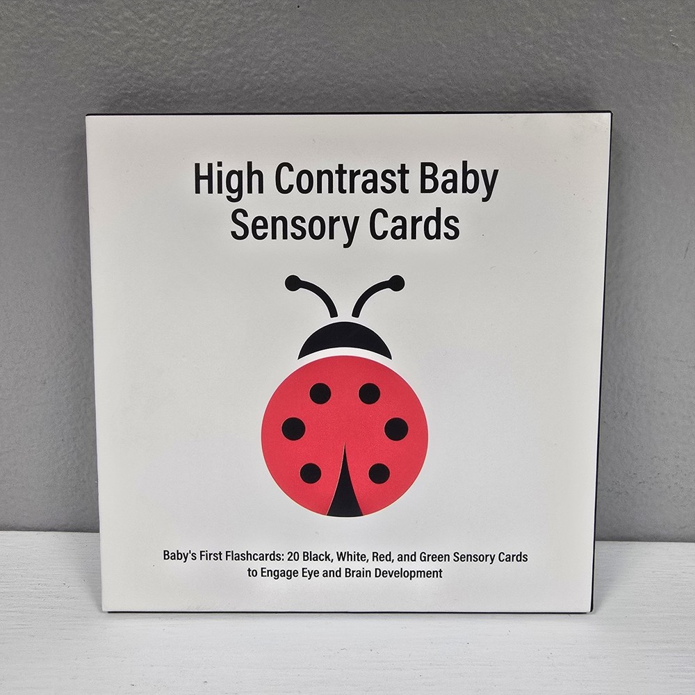 SEALED Baby Visual Stimulation Cards for Newborns | High Contrast Sensory Cards