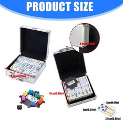 Unbreakable Dominoes Block Compacts Storage Case Educational Toddler Activity