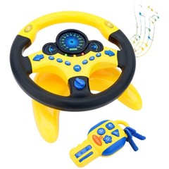Pretend Driving Simulator Toy for Kids Toddlers Yellow