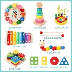 Montessori Baby Toys Kids 3D Wooden Puzzles Early Learning Baby Games Toys Educa