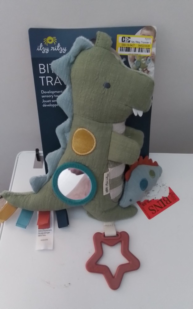 Itzy Ritzy Bitzy Developmental Sensory Toy Traveler Dino 0 Months +