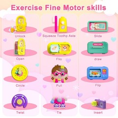 Busy Board for 1-2 Year Old Girl Gift,Musical Toys for Toddlers 1-3…