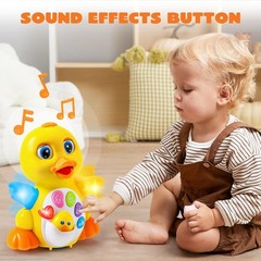 Light-Up Crawling Duck for Toddlers – Educational & Interactive Baby Toy