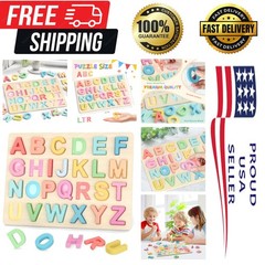 ABC Knob & Pegged Puzzle for Toddlers – Hand-Eye Coordination Learning Toy