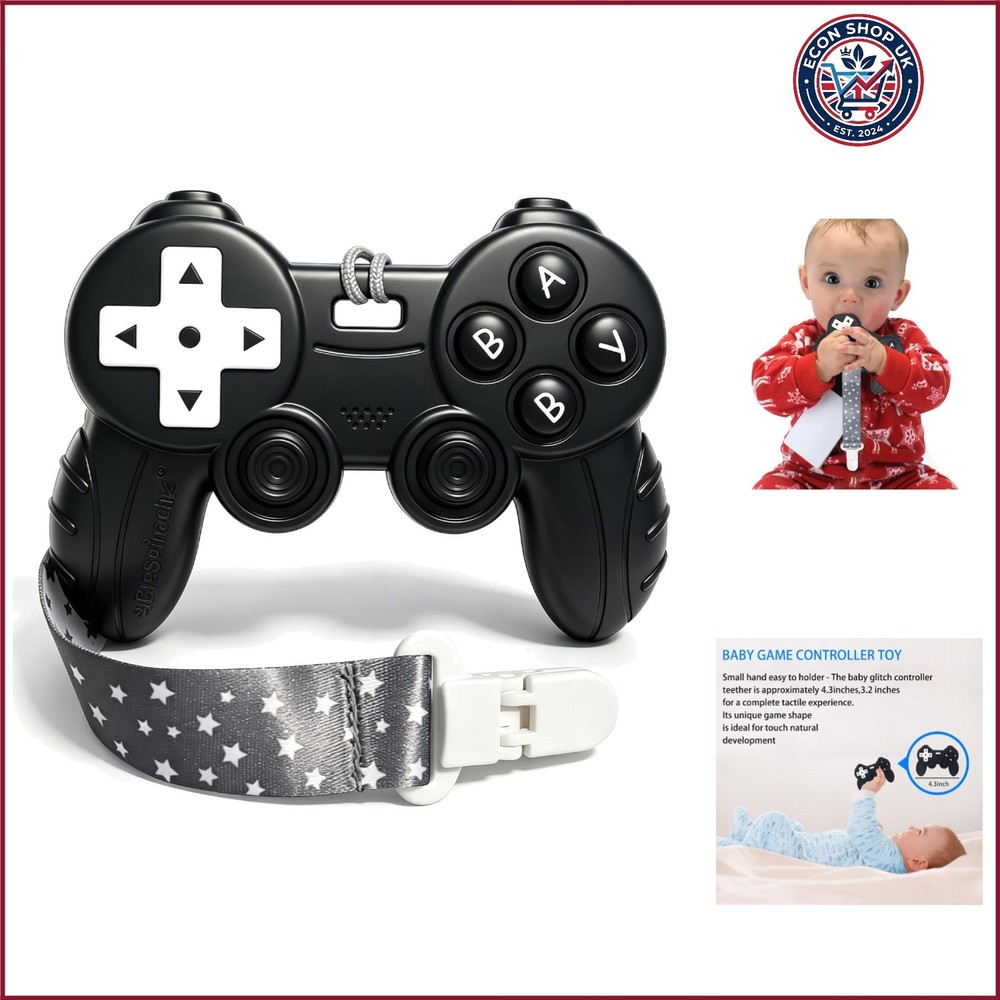 Cool Remote Game Control Teething Toy for Babies 0-6 6-12 ,Game Controller Te…