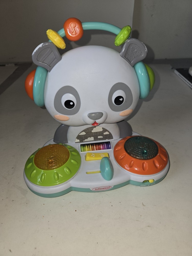 Infantino Spin & Slide DJ Panda – 16 Songs, Busy Beads for Fine Motor Skills Cp
