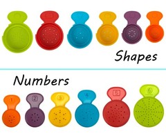 Ella Dream 17 PCs Multicolor Nesting and Stacking Cups Set, Small,