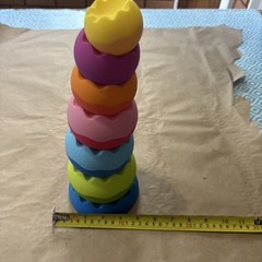 Fat Brain Toy Tobbles Neo Stackable Creative Toddler Sensory and Balance Toy 6m+