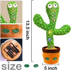 Interactive Baby Toys Dancing Talking Cactus Toy,Funny Gift for Infant