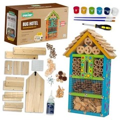 Premium Bug Hotel Kit for Kids – Easy Wood Craft Kits for Children, Lady Bug