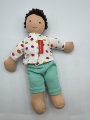 LOVEVERY Plush Doll Montessori Waldorf Gender Neutral Organic Cotton Curly Hair