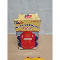 Rare Early Learning Centre (Elc) France Push N Squeak Car Toy with Original Box