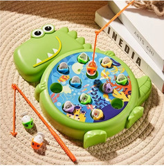 Dinosaur Fishing Learning Toy Interactive Activity Kids Hand-Eye Coordination