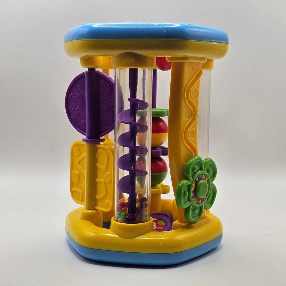 Hap-P-Kid Fun N Roll Flower Baby Activity Toy Sensory Spinner Developmental