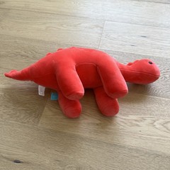 Manhattan Toy Gummy Velveteen Stegosaurus Dinosaur Plush Stuffed Animal Coral