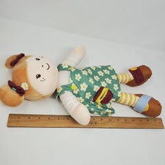 Linzy Toys Educational Rag Doll Toddler Learning Buttons Zipper Buckle Toy