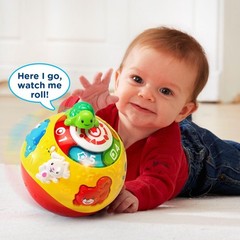 Multicolor Wiggle & Crawl Ball for Babies, Interactive, Lights & Sounds