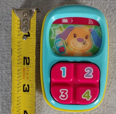VTech V Tech Discover Activity Walker Replacement Phone Pink Yellow And Blue